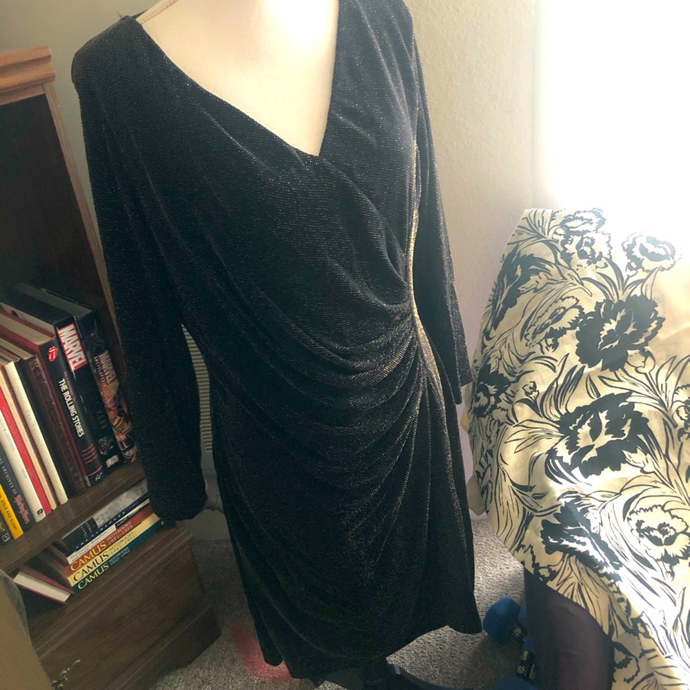 Allen B Ruched Cocktail Dress